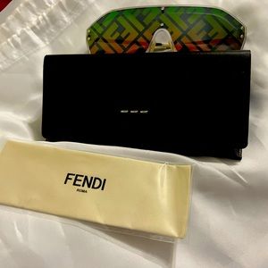 Fendi FF M0039/G/S F74R3 Sunglasses Women/Men’s Rainbow Mirror Lenses 99mm